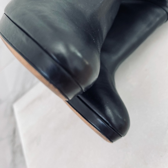 JIMMY CHOO black leather boots tall over the knee EU39 US8.5 - Picture 9 of 10